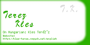 terez kles business card